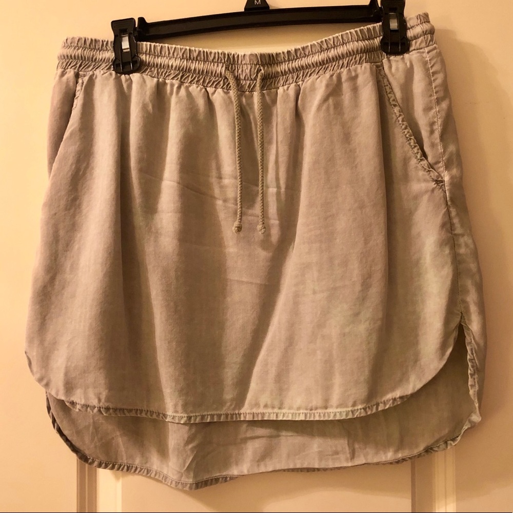 Bella Dahl Cotton Grey Skirt